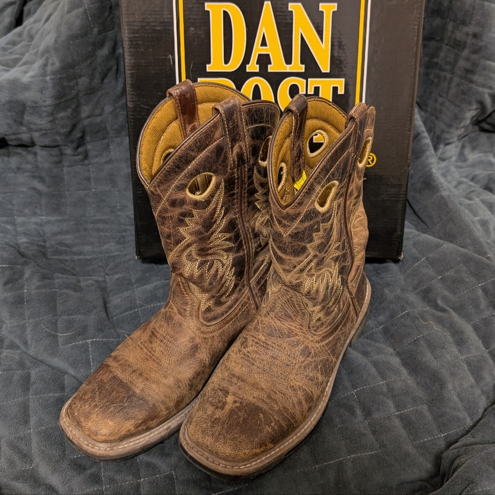 Dan Post Brown Kids Boots - Picture 2 of 5
